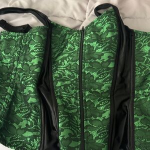 Green and Black Kids One Piece